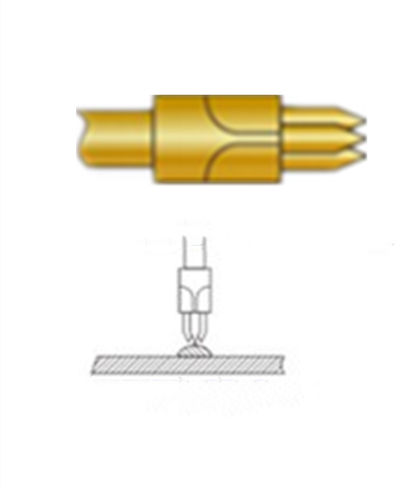 三尖頭探針、探針用法圖、探針原理圖、測試探針圖片