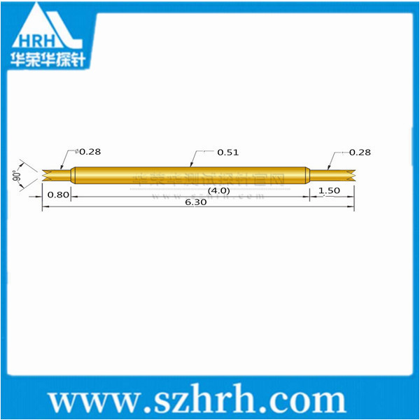 0.51-UU-6.3L ，華榮華雙頭測(cè)試探針廠家